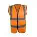Orange Zip up Hi Vis vest
