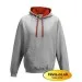 Awdis JH003 Heather Grey/Fire Red