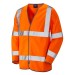 Orange long sleeved hi vis vest S01