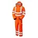 Pulsarail Waterproof Orange Hi Vis Coverall PR505