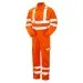 Pulsarail Orange Hi Vis Coverall with Combat Pockets PR339