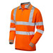 Pulsarail Orange Hi Vis Longsleeve Poloshirt PR470