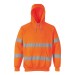 Portwest B304 Hi-Vis Hooded Sweatshirt Orange