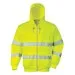 Portwest B305 Hi-Vis Zip Front Hoodie Yellow