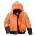 Portwest S266 Hi-Vis 2-Tone Bomber Jacket Ora-Nav