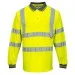 Portwest S277 Long Sleeve Hi-Vis Polo Shirt Yellow
