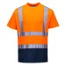 Portwest S378 Hi-Vis 2-Tone T-Shirt Ora-Nav