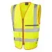 Leo W24 Superior Hi Vis Vest With Tablet Pocket Yellow
