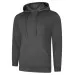 Uneek UX4 Hooded Sweatshirt Charcoal