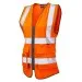 Ladies Hi Vis Vest With Pockets Leo WL11 Yellow