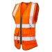 Ladies Hi Vis Vest With Pockets Leo WL11 Yellow