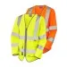 LeoS12 Womens Long Sleeve Hivis Vest With Pockets & Zip