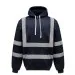 HVK05 Personalised Pull-Over Hivis Hoodie Navy Front