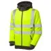 Hi Vis Zipped Hooded Sweatshirt LEO SS02 Yellow