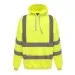 HVK05 Personalised Pull-Over Hivis Hoodie Yellow Front