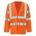 Flame Retardant Long Sleeve Hi Vis Vest FRHVJ03 Orange