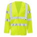 Flame Retardant Long Sleeve Hi Vis Vest FRHVJ03 Yellow