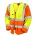 Leo S12 Long SLeeve hi vis vest Orange Yellow