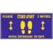Social Distancing Floor Sticker 300mm