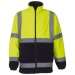 Yellow and navy hi vis fleece