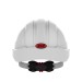 EVO3 Vented Safety Helmet With Wheel Ratchet JSP White Rear