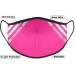Vismask Pink Face Mask with Reflective Stripes 3 layer