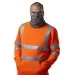 SS06 Hivis Sweatshirt With Snood Orange Leo