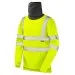 Hi Vis Sweatshirt With Built in Face Covering Snood SS06 Yellow