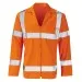 Orange Hivis Zipped Poly Cotton Work Jacket Orbit PCRTJ