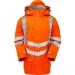 PR502 Orange Hivis Padded Storm Coat Pulsar