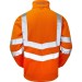Pulsarail PR508 Orange Hi Visibility Fleece Jacket Rear