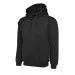 Uneek UC510 Ladies Deluxe Hooded Sweatshirt Black