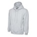 Uneek UC510 Ladies Deluxe Hooded Sweatshirt Heather Grey