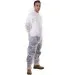 White Disposable Coverall with hood