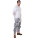 White Disposable Coverall with hood