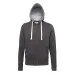 Awdis Chunky Full Zip zoodie JH052 Charcoal