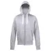 Awdis Chunky Full Zip zoodie JH052 Heather Grey