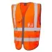 Orange Pull Apart Railway Executive Hi Vis Vest Leo W22