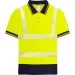 Hi Vis Polo shirt with blue trim