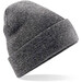 Embroidered Knitted Beanie Hat Beechfield BC045 Antique Grey