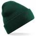 Embroidered Knitted Beanie Hat Beechfield BC045 Bottle Green