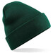 Embroidered Knitted Beanie Hat Beechfield BC045 Bottle Green