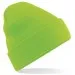 Embroidered Knitted Beanie Hat Beechfield BC045 Fluorescent Green