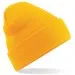 Embroidered Knitted Beanie Hat Beechfield BC045 Gold