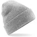 Embroidered Knitted Beanie Hat Beechfield BC045 Heather