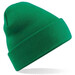 Embroidered Knitted Beanie Hat Beechfield BC045 Kelly Green