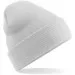 Embroidered Knitted Beanie Hat Beechfield BC045 Light Grey