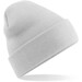 Embroidered Knitted Beanie Hat Beechfield BC045 Light Grey