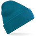 Embroidered Knitted Beanie Hat Beechfield BC045 Teal