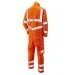 Leo Poly/Cotton Hi Vis Coverall Orange Class 3  - CV01 REAR
